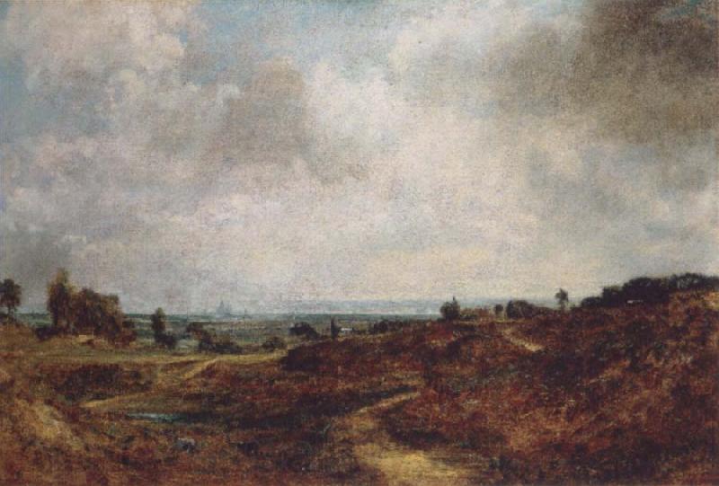 John Constable Hampstead Heath with London in the distance